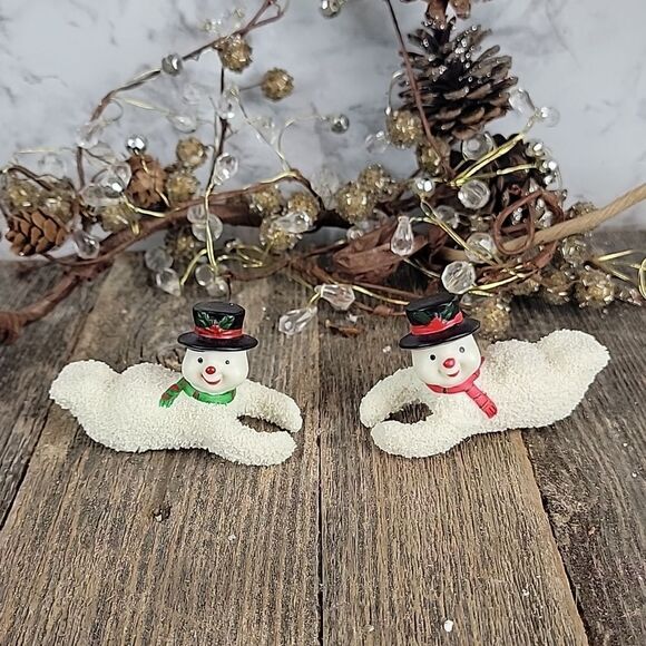 Holiday decor of snowman Set of 2 - Picture 1 of 6